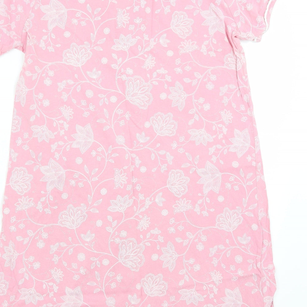 Bonmarche Womens Pink Floral  Top Nightshirt Size 12