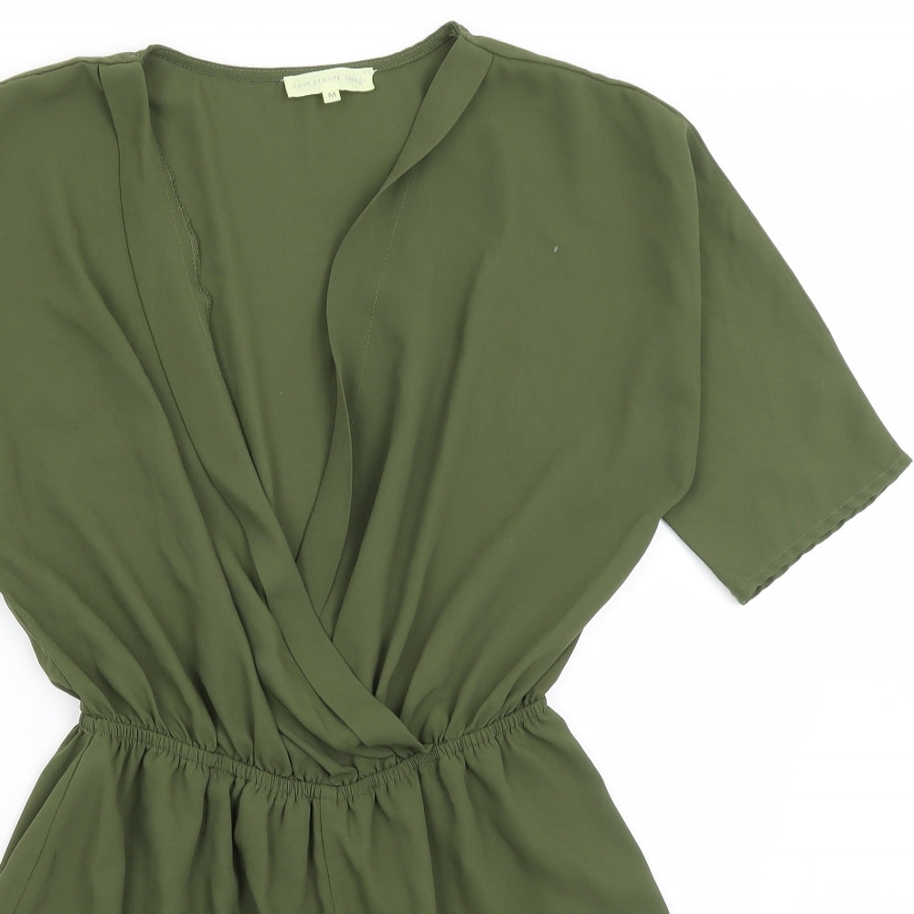 Love and Other Things Womens Green   Romper One-Piece Size M