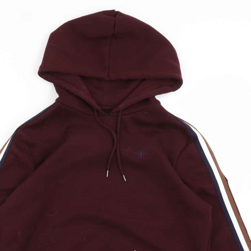 River Island Mens Red   Pullover Hoodie Size S