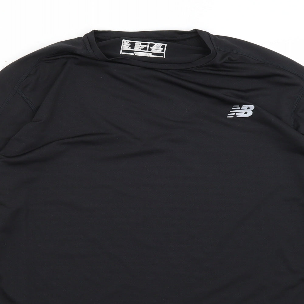 New Balance Mens Black   Basic T-Shirt Size M