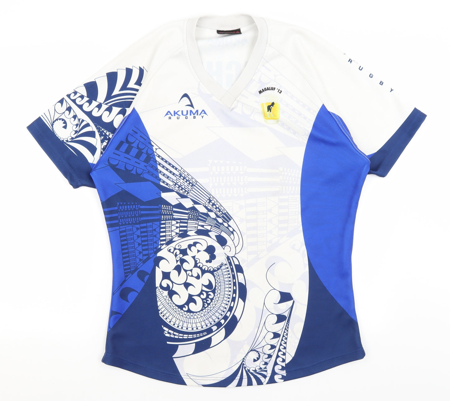 Akuma Mens White   Basic T-Shirt Size L  - Magaluf '12