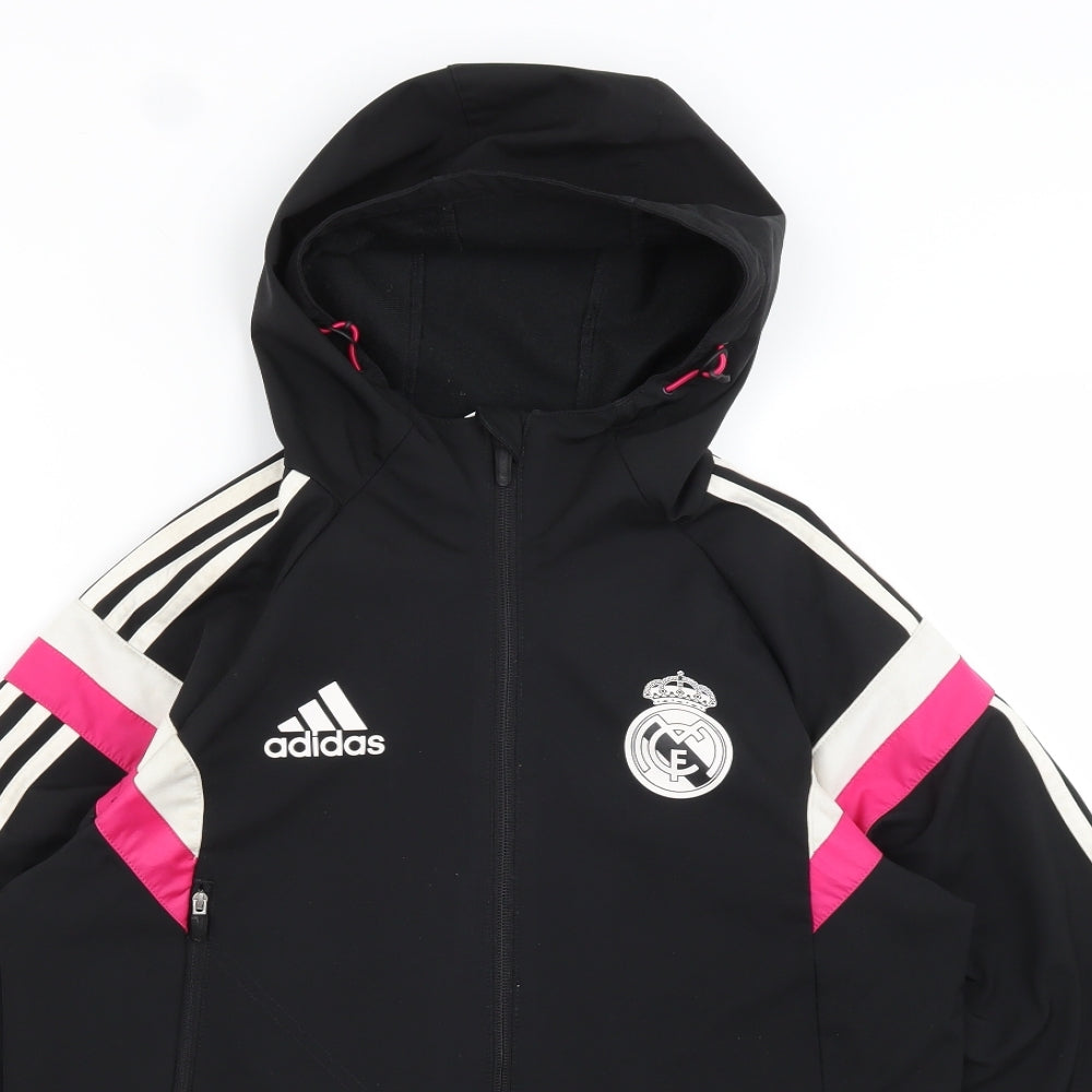 adidas Womens Black   Rain Coat Coat Size S