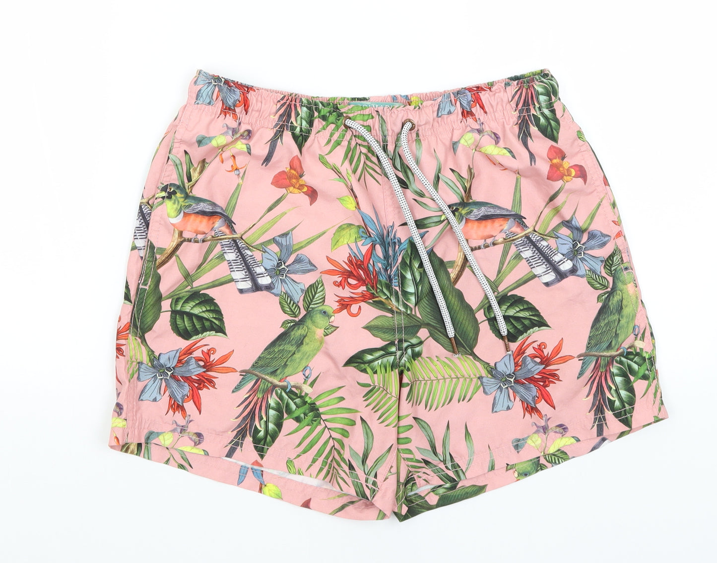 Primark Mens Pink Floral  Athletic Shorts Size XS