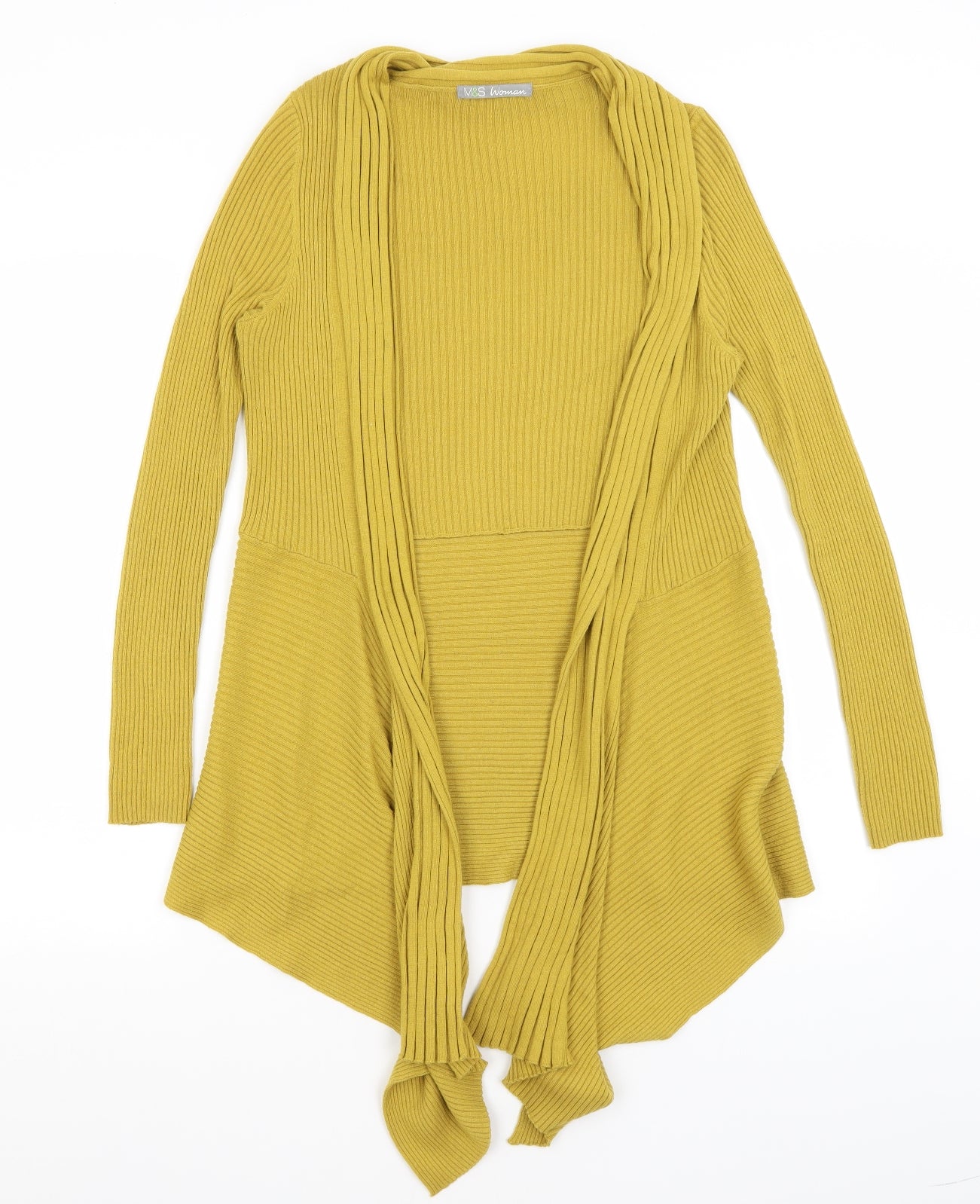 M&S Womens Yellow   Shrug Jumper Size 16