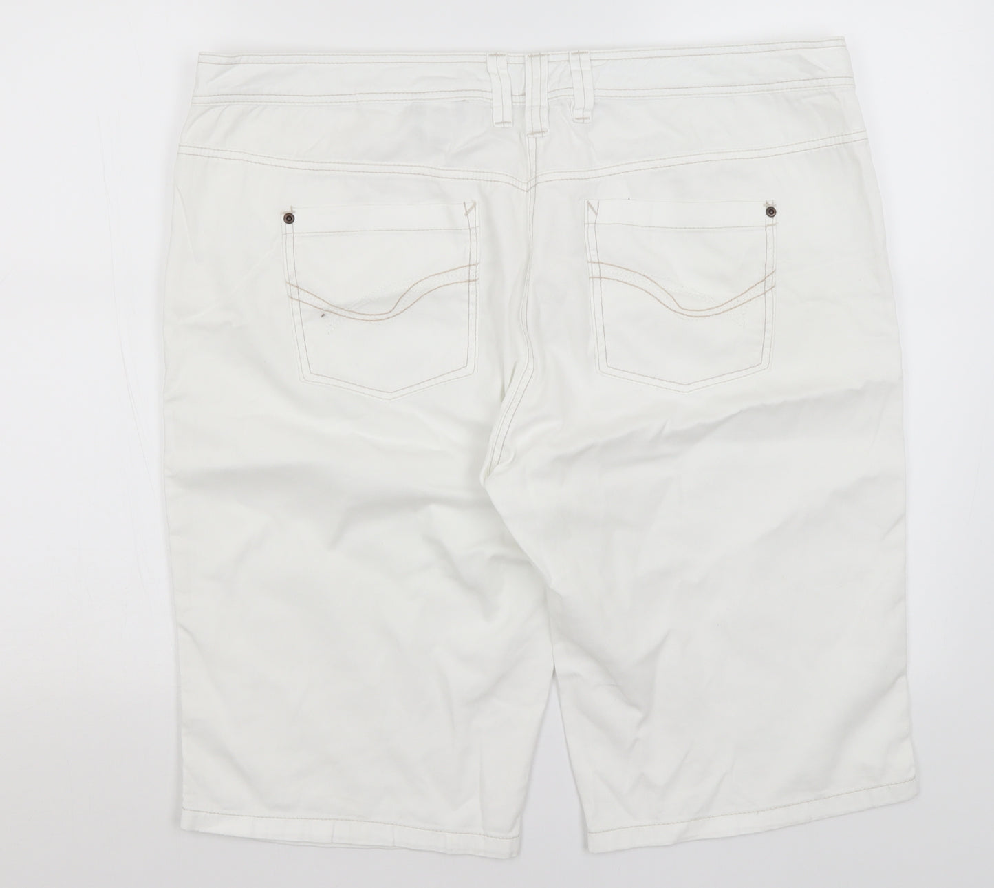 NEXT Womens White   Culotte Shorts Size 18