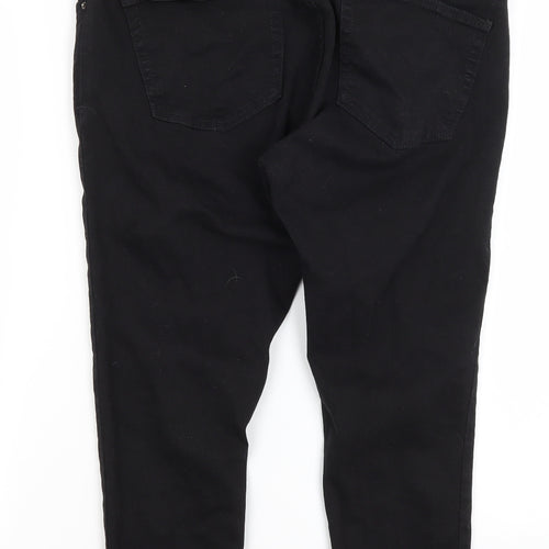 Topshop Womens Black   Cropped Jeans Size 34 in L23 in