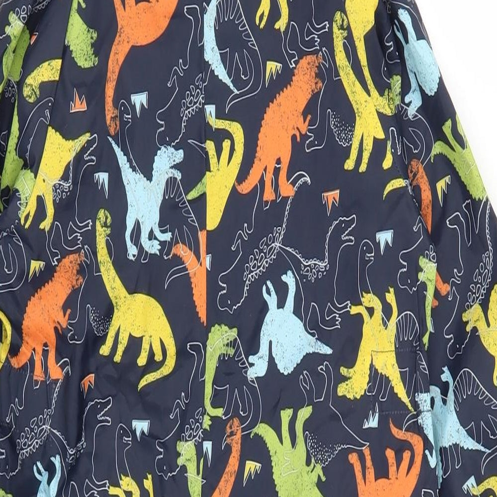 Nutmeg Boys Blue   Rain Coat Snowsuit Size 4-5 Years  - Dinosaurs