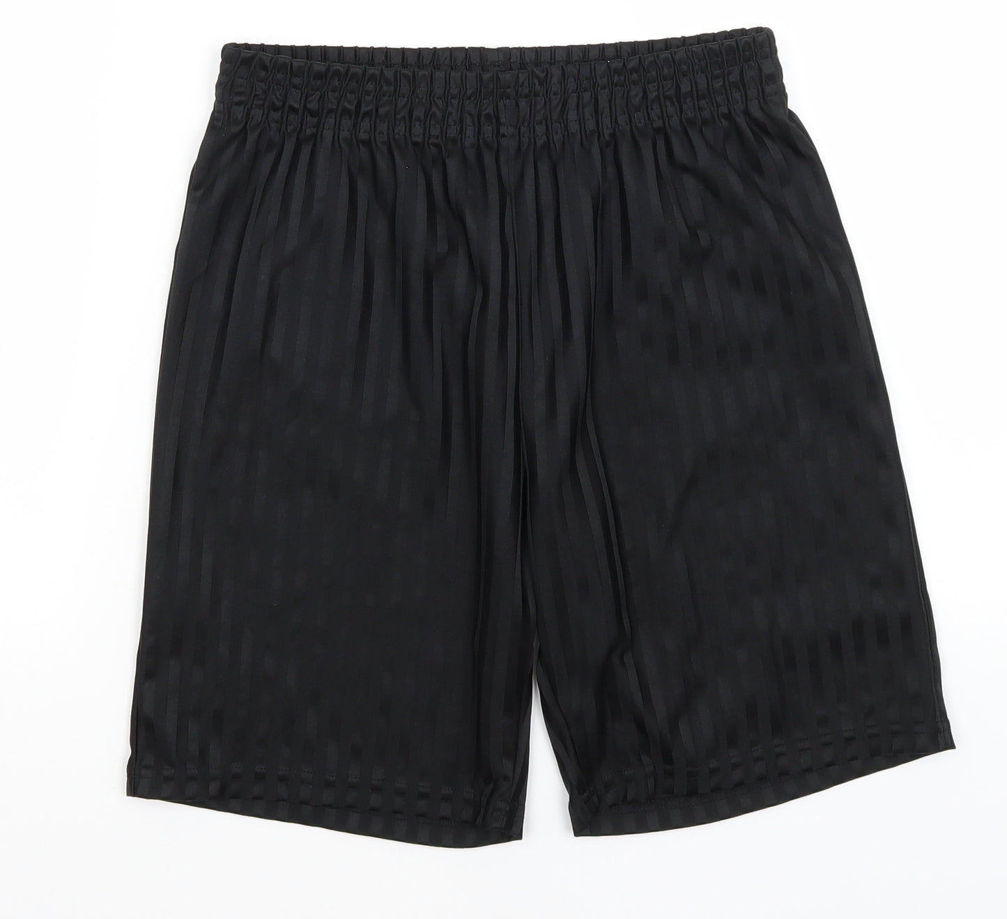 F&F Boys Black Striped  Bermuda Shorts Size 13-14 Years