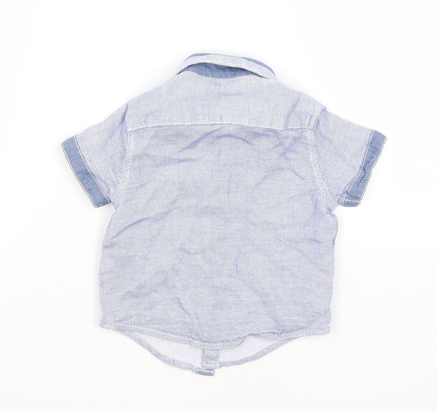 Matalan Baby Blue   Basic Button-Up Size 6-9 Months