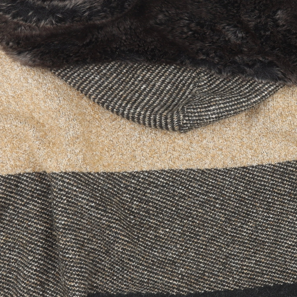 Zara Womens Beige  Knit Cardigan Jumper Size M