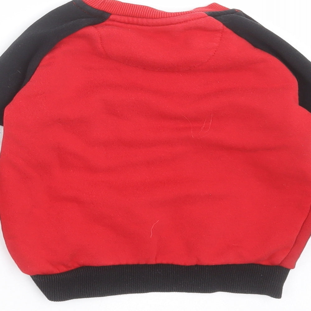 Primark Boys Red   Pullover Sweatshirt Size 3-4 Years  - awesome