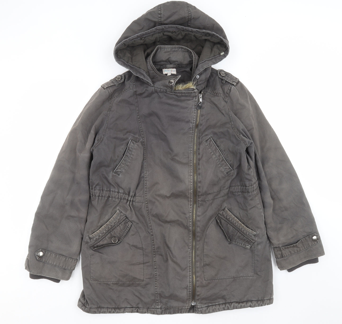 Marks and Spencer Womens Grey   Jacket Coat Size 12