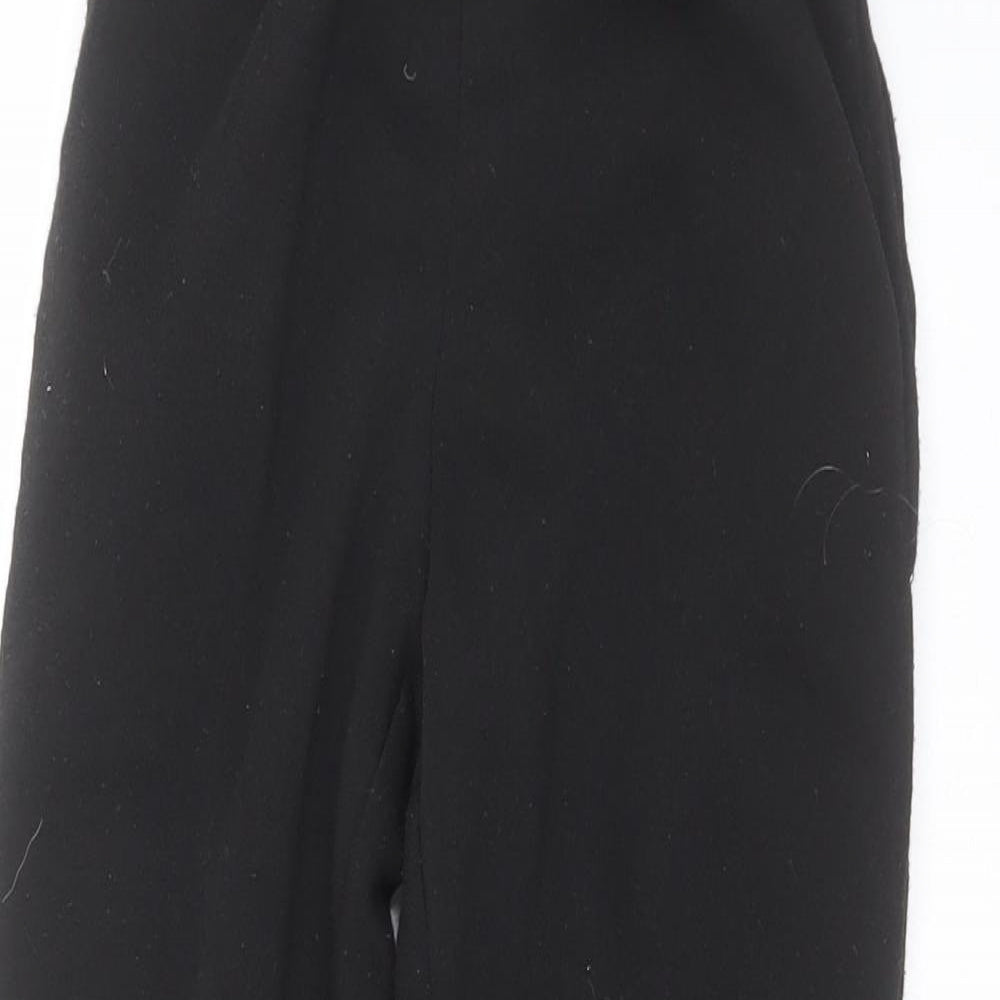 Preworn Boys Black   Jogger Trousers Size 8 Years