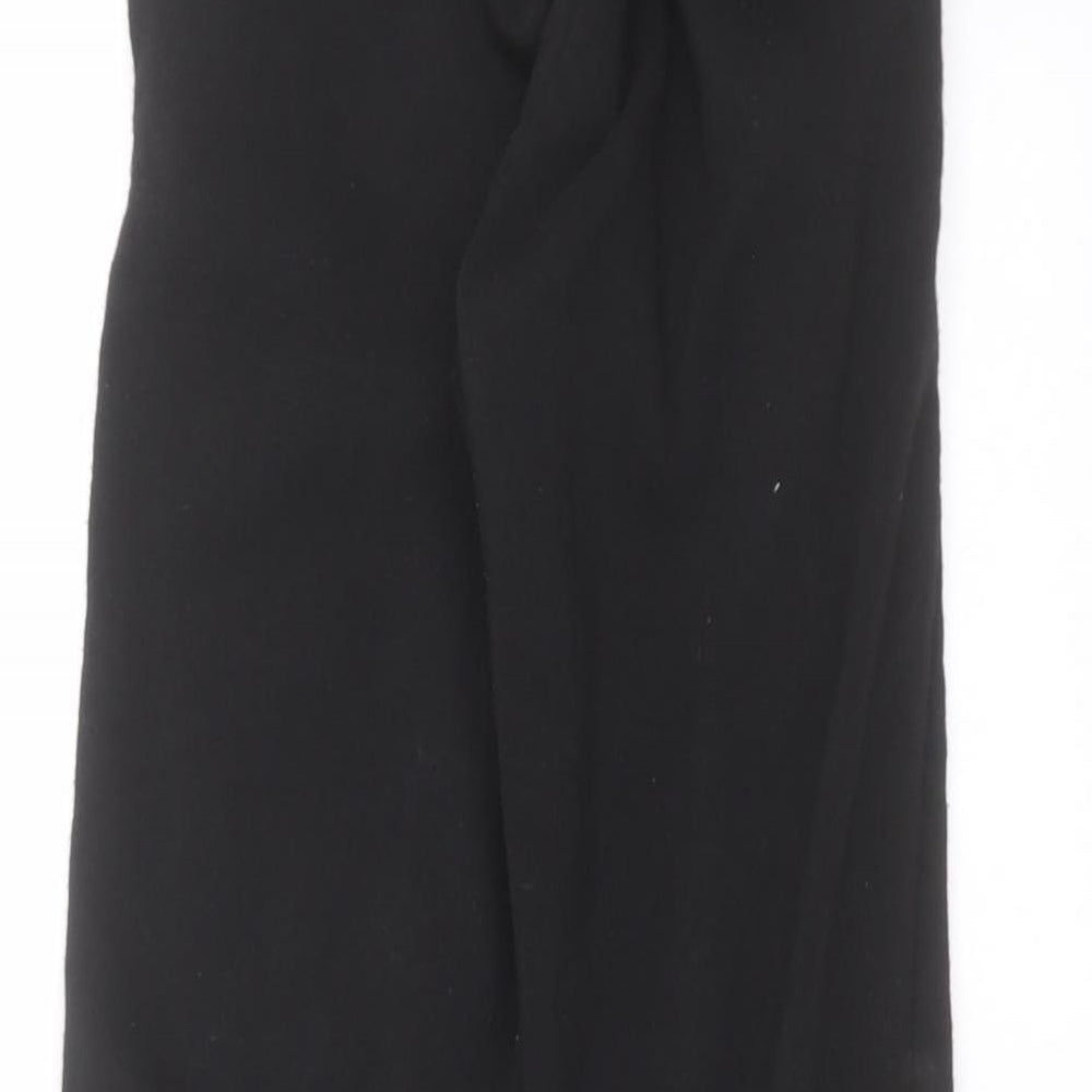 Preworn Boys Black   Jogger Trousers Size 8 Years