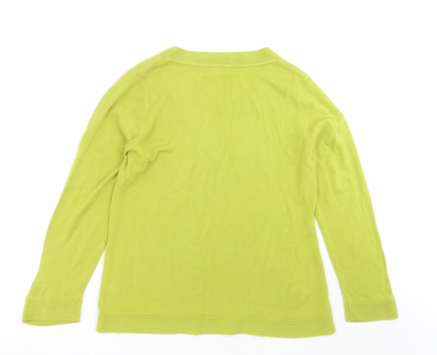 Marks and Spencer Womens Green  Knit Pullover Jumper Size 20