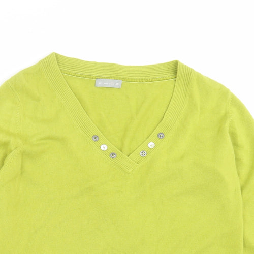 Marks and Spencer Womens Green  Knit Pullover Jumper Size 20
