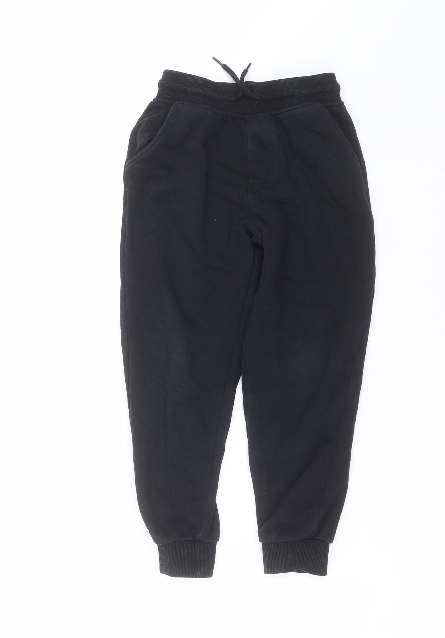 George Boys Black   Jogger Trousers Size 7-8 Years