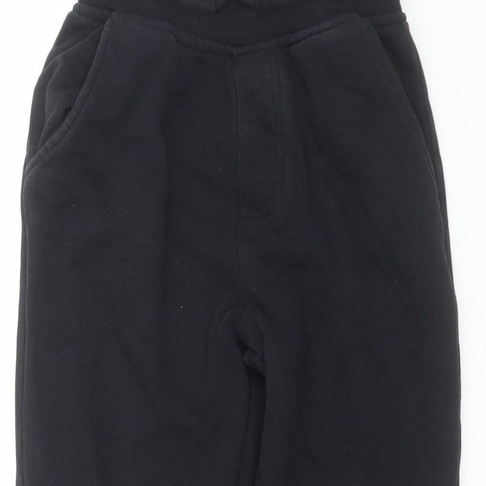 George Boys Black   Jogger Trousers Size 7-8 Years