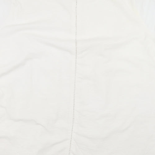 NEXT Womens White   Basic T-Shirt Size 18  - crochet detail