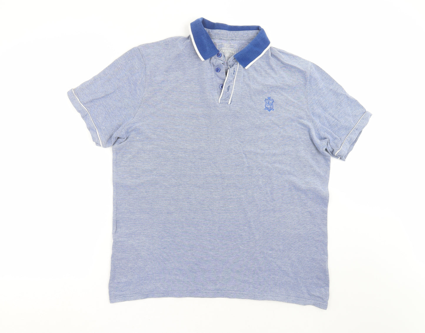 F&F Mens Blue    Polo Size XL