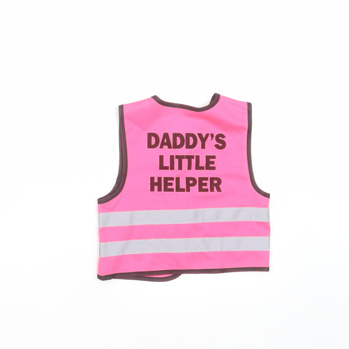 my little hi-vis Girls Pink   Gilet Jacket Size 12-18 Months  - hi vis 1-2 years