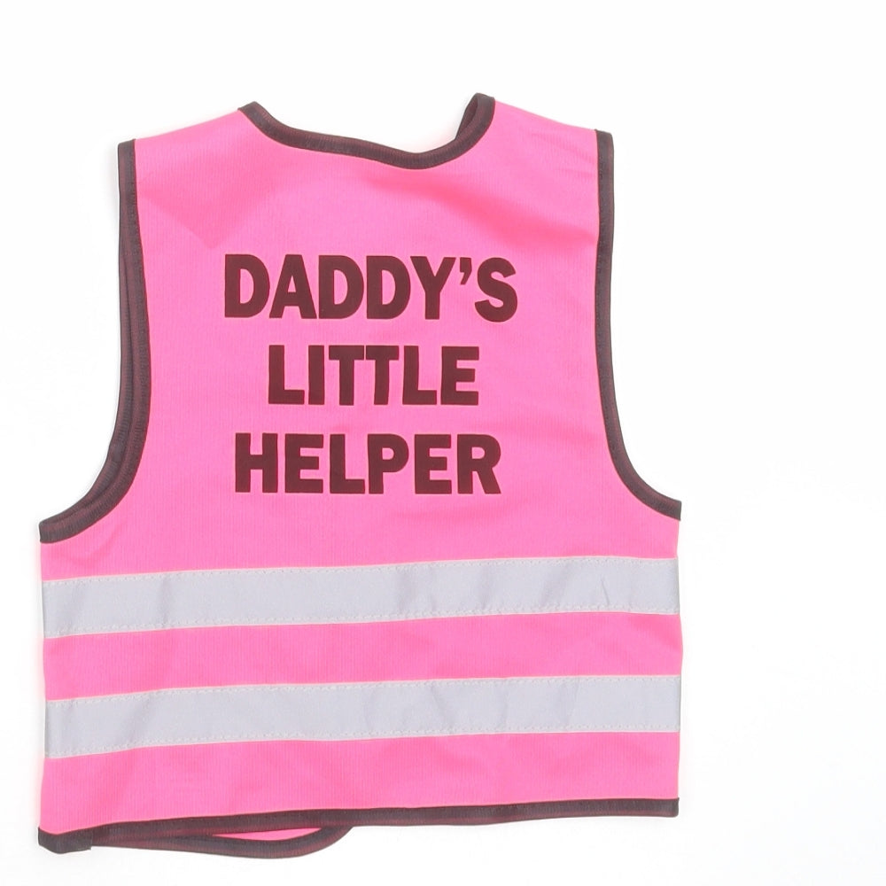 my little hi-vis Girls Pink   Gilet Jacket Size 12-18 Months  - hi vis 1-2 years