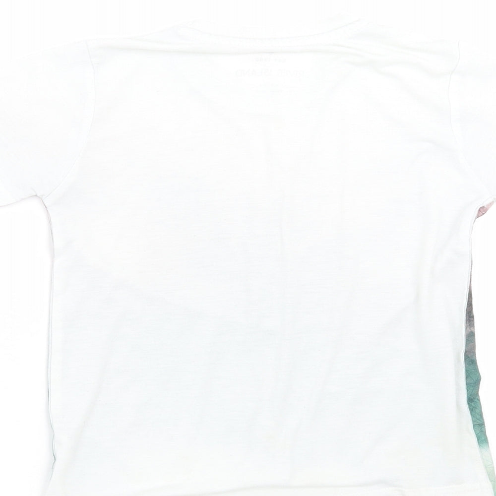 River Island Boys White   Basic T-Shirt Size 5-6 Years
