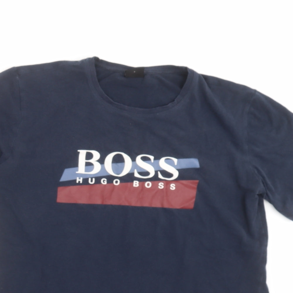 HUGO BOSS Mens Blue    T-Shirt Size S