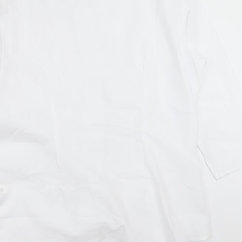 BCP Collection Womens White   Basic Button-Up Size 14