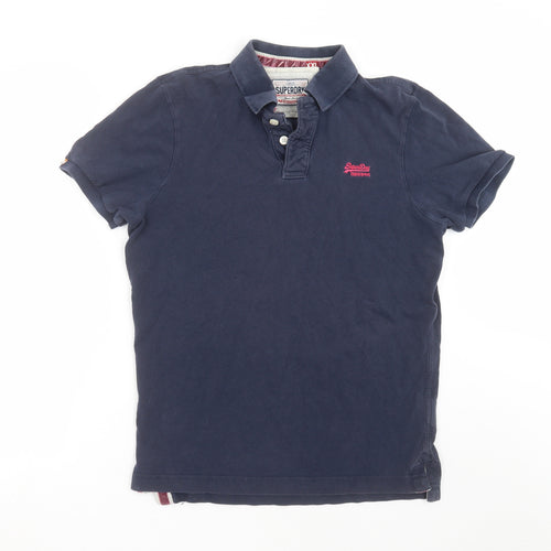 Superdry Mens Blue    Polo Size 2XL