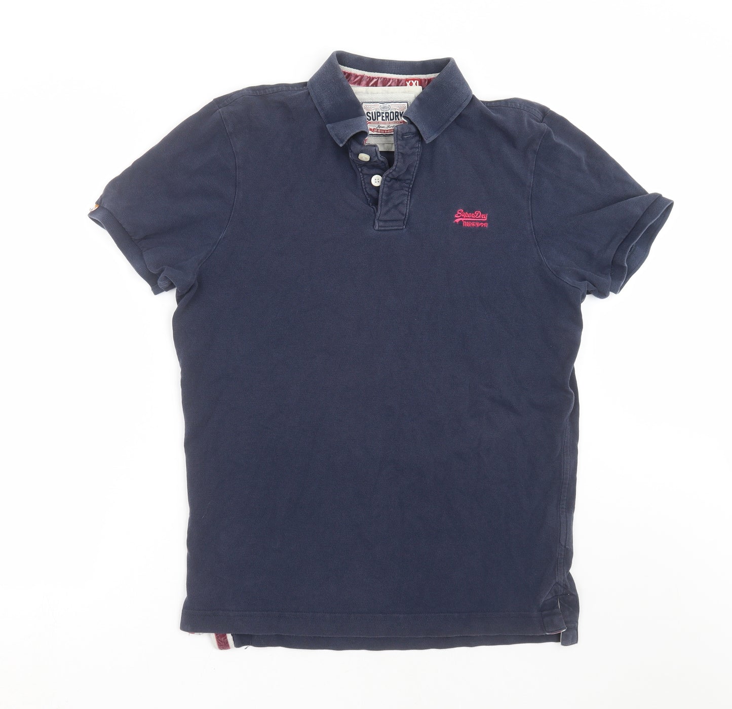 Superdry Mens Blue    Polo Size 2XL
