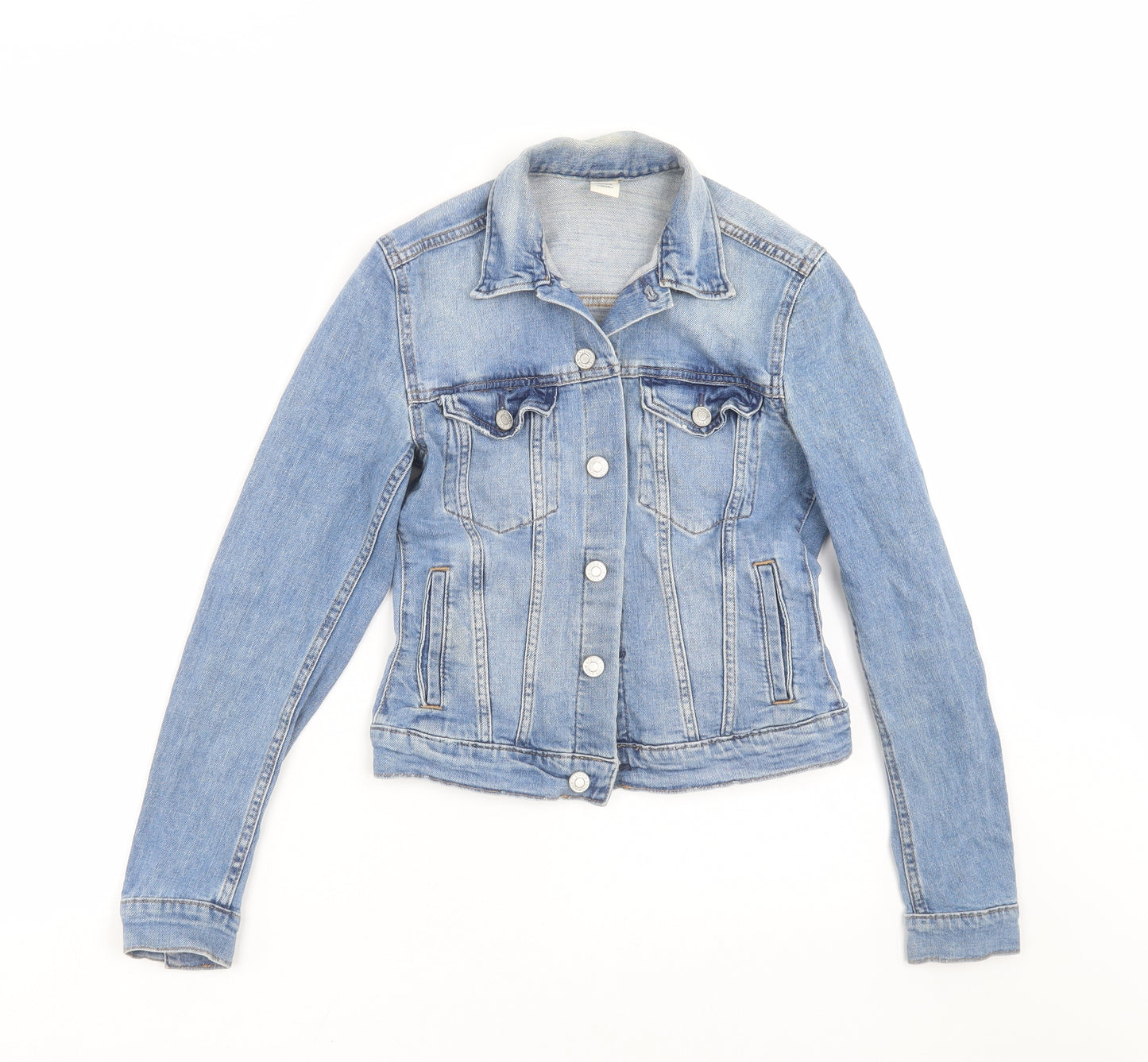 H&M Womens Blue  Denim Jacket  Size 6