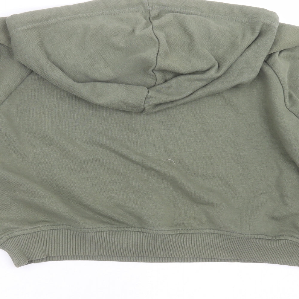New Look Womens Green   Pullover Hoodie Size 12  - cropped