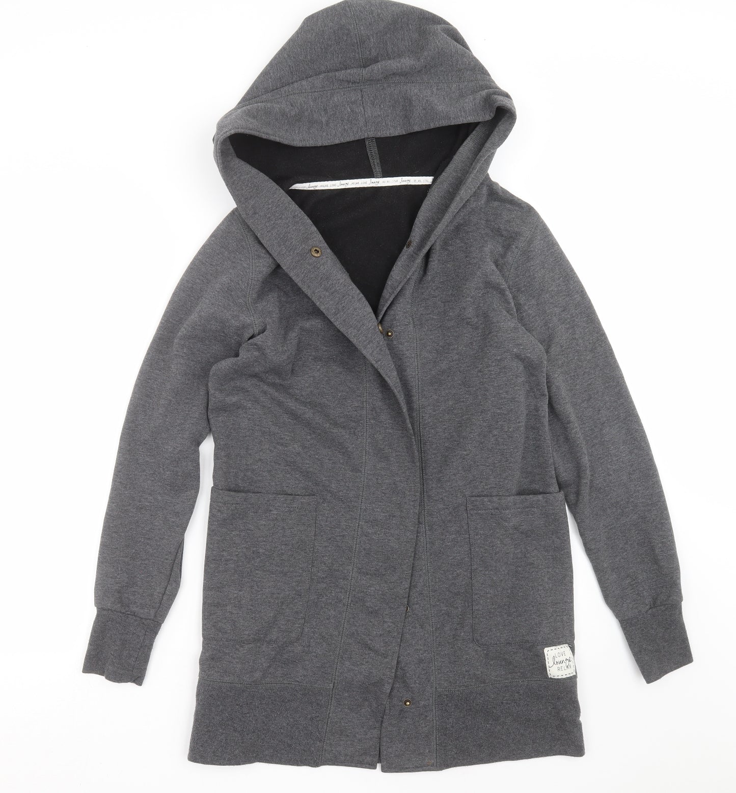 Avon Womens Grey   Cardigan Hoodie Size 10  - loungewear hoodie