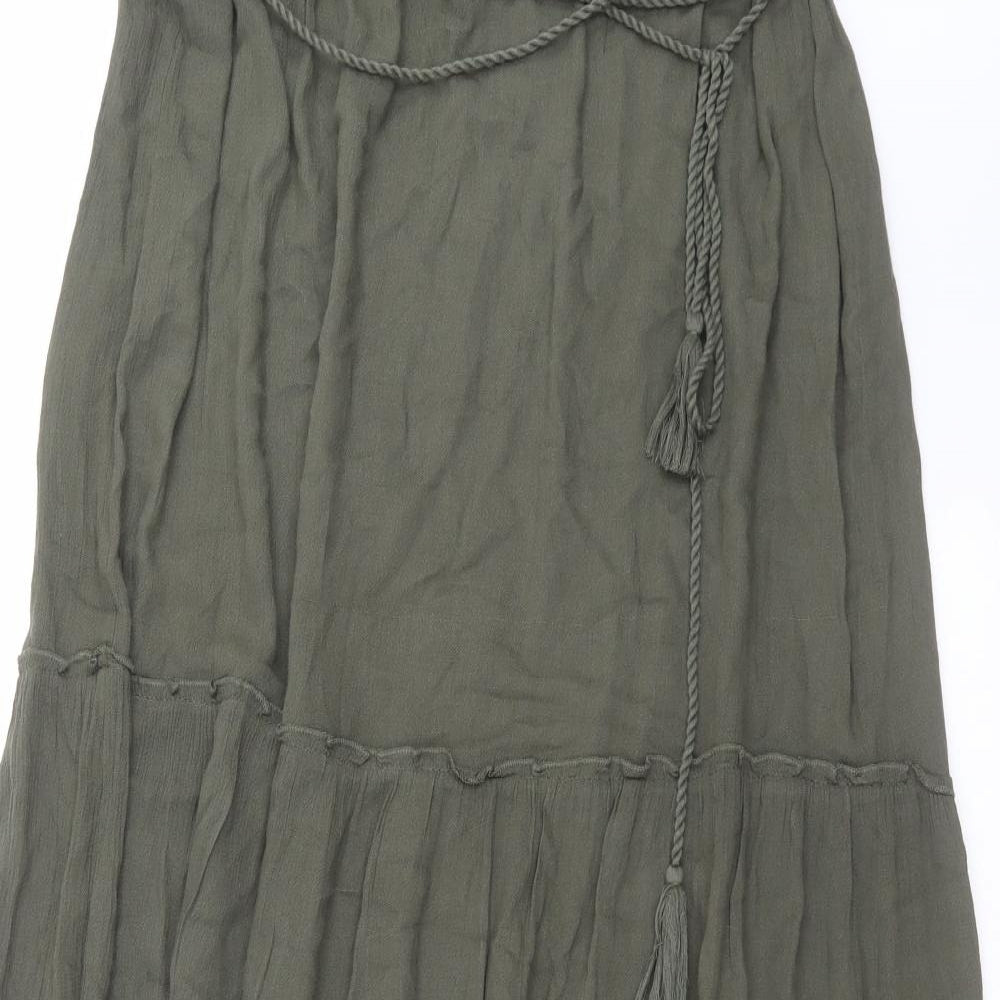 Papaya Womens Green   Maxi Skirt Size 10