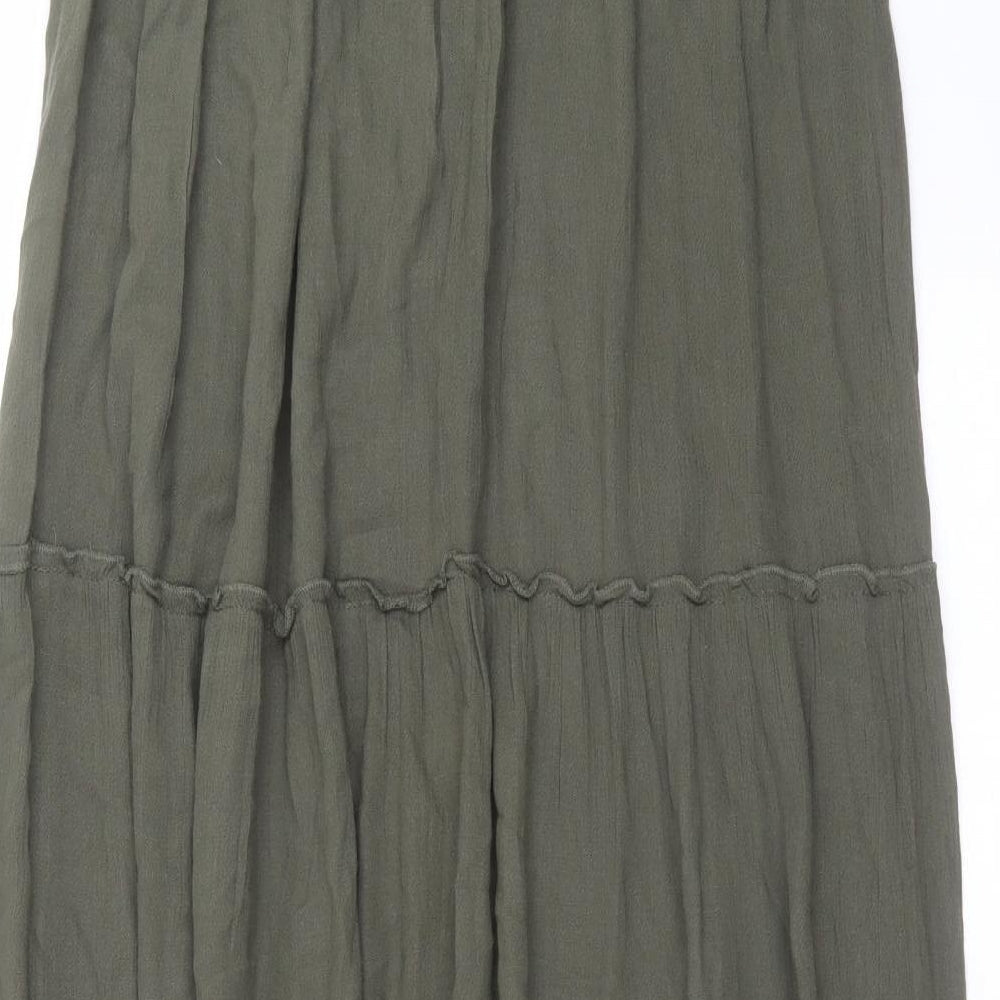 Papaya Womens Green   Maxi Skirt Size 10