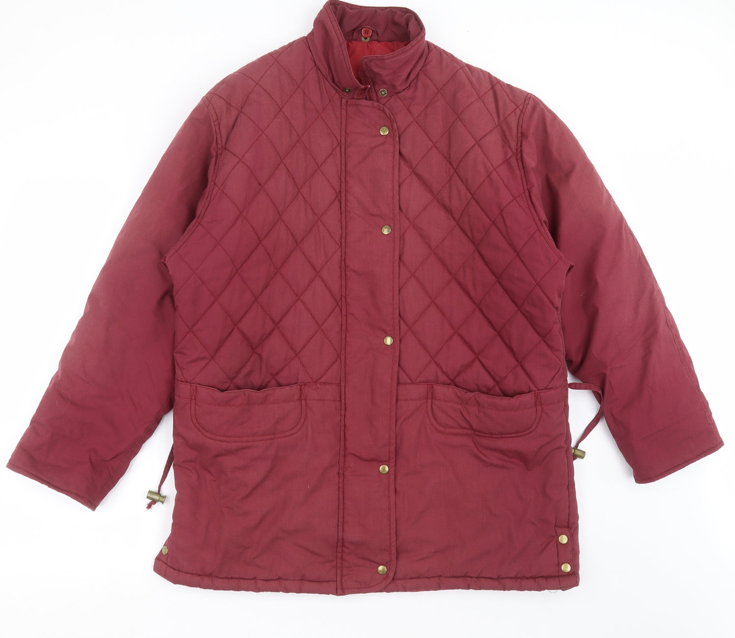 FASHION EXTRA Womens Purple   Quilted Jacket Size 14  - burgundy