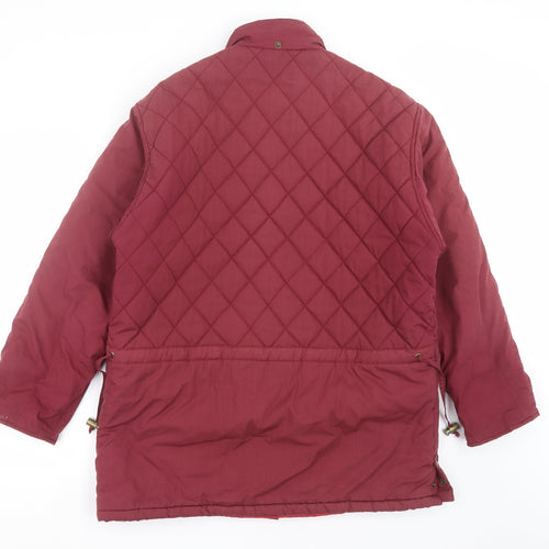 FASHION EXTRA Womens Purple   Quilted Jacket Size 14  - burgundy