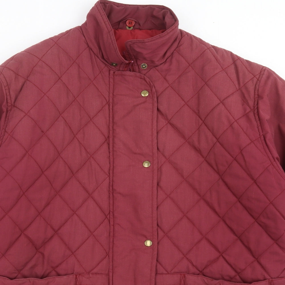 FASHION EXTRA Womens Purple   Quilted Jacket Size 14  - burgundy
