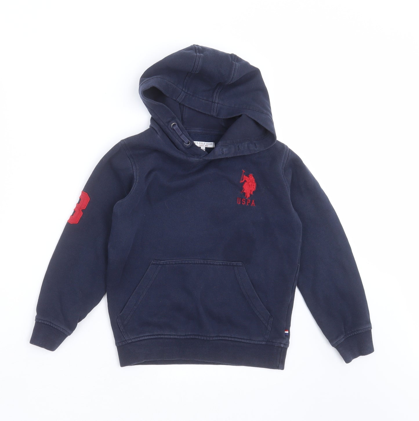 US Polo Assn. Boys Blue   Pullover Hoodie Size 7-8 Years