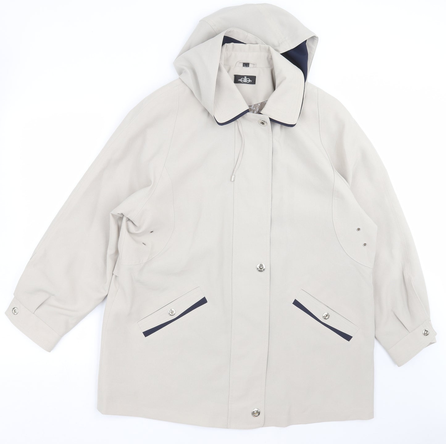 David Barry Womens Beige   Jacket Coat Size 18