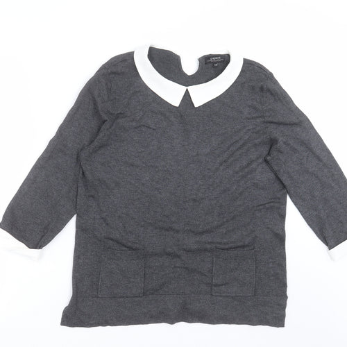 Papaya Womens Grey   Pullover Jumper Size 14