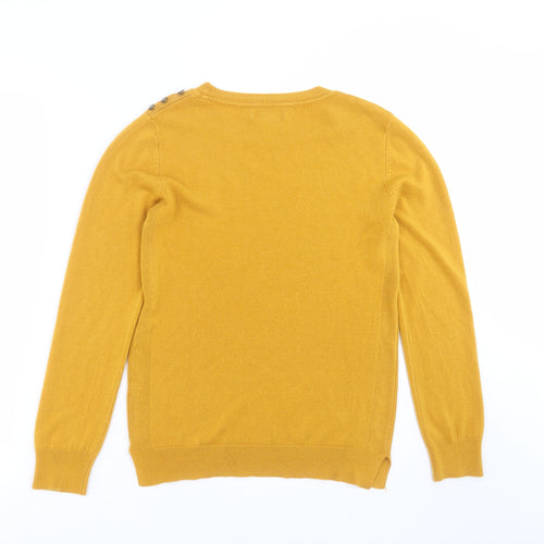 Primark Womens Yellow  Knit Pullover Jumper Size 12