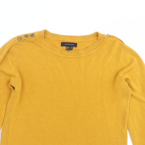 Primark Womens Yellow  Knit Pullover Jumper Size 12
