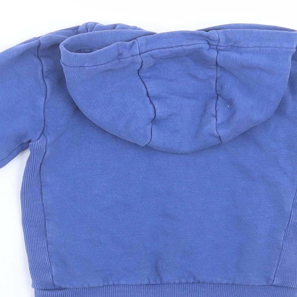 George Boys Blue   Full Zip Hoodie Size 2-3 Years