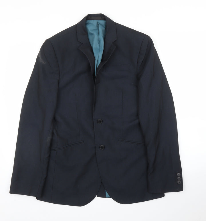M&S Mens Blue   Jacket Suit Jacket Size 36
