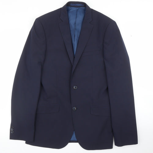 M&S Mens Blue   Jacket Suit Jacket Size 38