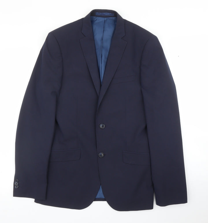 M&S Mens Blue   Jacket Suit Jacket Size 38