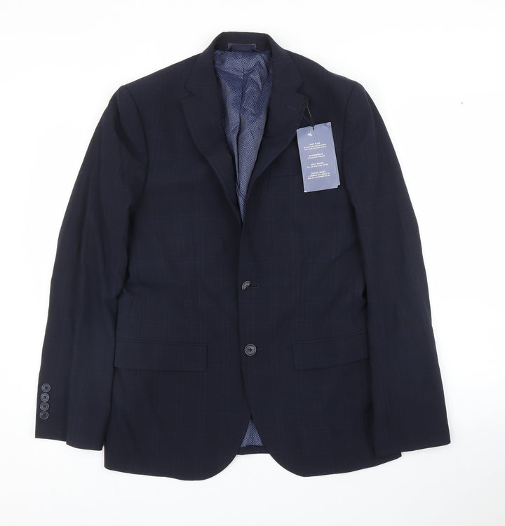 M&S Mens Blue   Jacket Suit Jacket Size 38