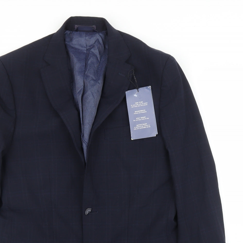 M&S Mens Blue   Jacket Suit Jacket Size 38